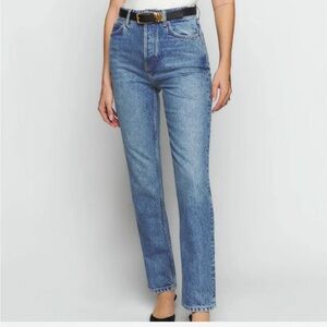 Reformation Cynthia Straight Leg Jean 26 in Colorado